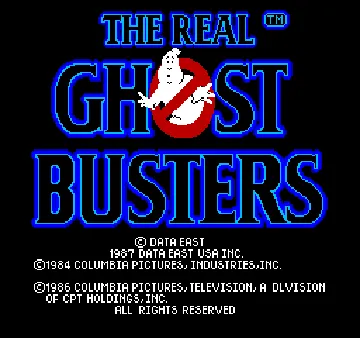 The Real Ghostbusters (US 2 Players) screen shot title